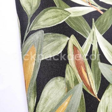 Zöld sárga tapéta levelekkel 85977528 (Nicaragua)