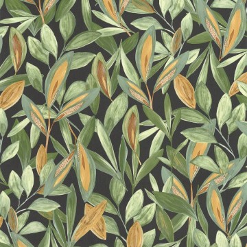 Zöld sárga tapéta levelekkel 85977528 (Nicaragua)