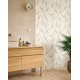 Design tapéta levél mintával törtfehér világosszürke 201950710 (Rituel)