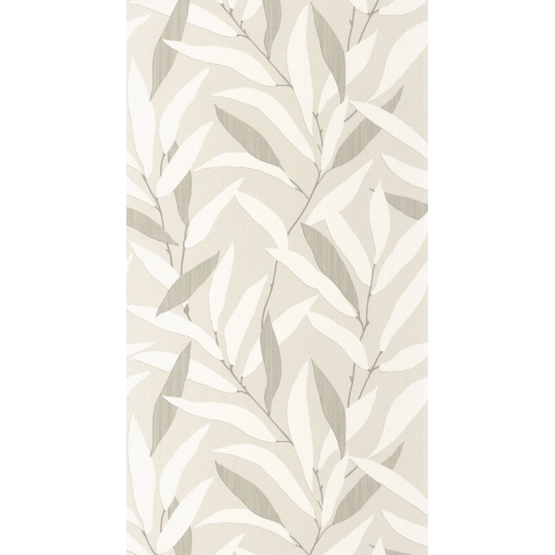 Design tapéta levél mintával törtfehér világosszürke 201950710 (Rituel)