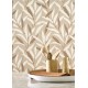 Design tapéta levél mintával drapp barna 201951729 (Rituel)