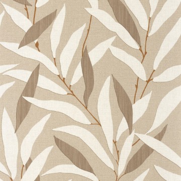 Design tapéta levél mintával drapp barna 201951729 (Rituel)
