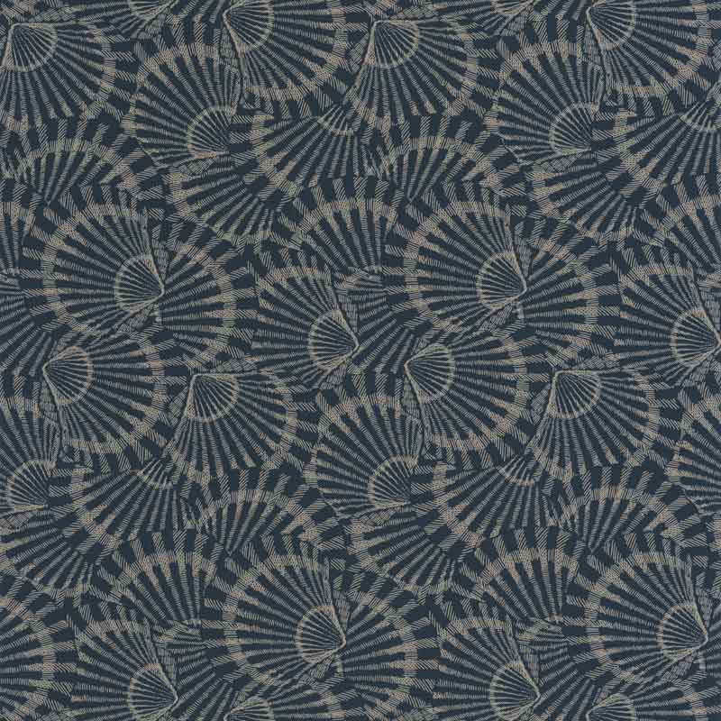 Design tapéta kagyló mintával sötétkék 201486909 (Seaside)