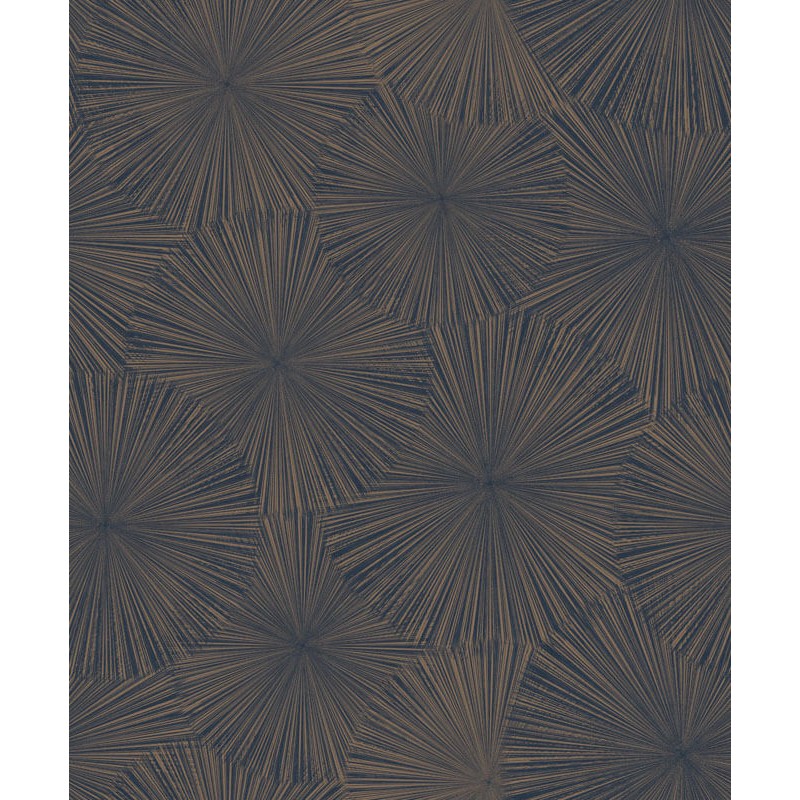 Elegáns vinyl tapéta kék kör mintával 201876810 (Solaris)