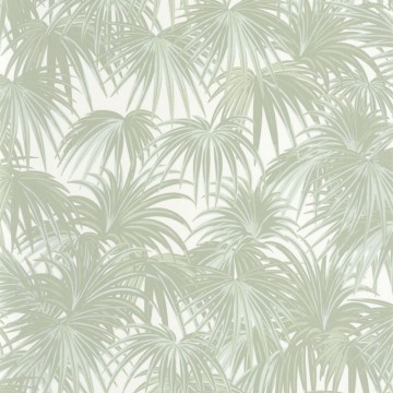 Pálmalevelekkel díszített elegáns tapéta zöld 88657101 (Twenties)