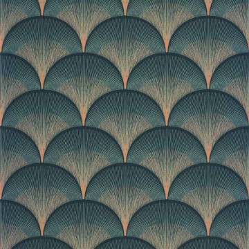 Art deco design tapéta sötétzöld arany boltív mintával 88667555 (Twenties)