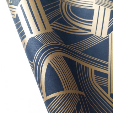 Elegáns tapéta art deco stílusú mintával fekete arany 88699229 (Twenties)