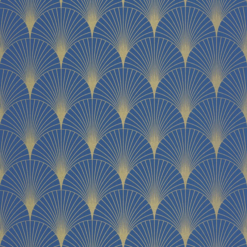 Design tapéta boltív mintával kék arany 105266021 (Elegance)