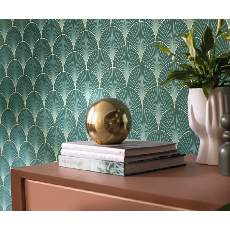 Design tapéta boltív mintával zöld 105267129 (Elegance)