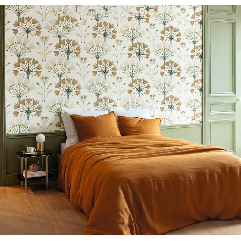 Nagy virágmintás tapéta szürke barna 105277029 (Elegance)