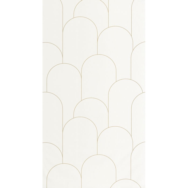 Design tapéta boltív mintával törtfehér alapon arany 105280020 (Elegance)