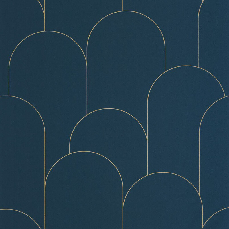 Design taptéa boltív mintával sötét kékeszöld 105281022 (Elegance)