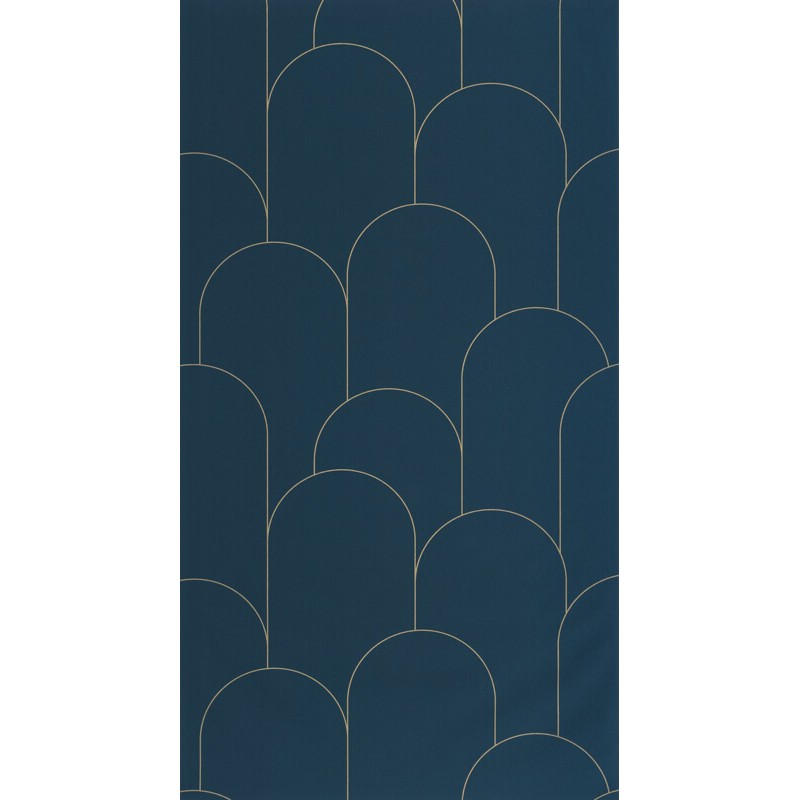 Design taptéa boltív mintával sötét kékeszöld 105281022 (Elegance)