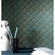 Zöld arany apró mintás art deco tapéta 105306127 (Elegance)