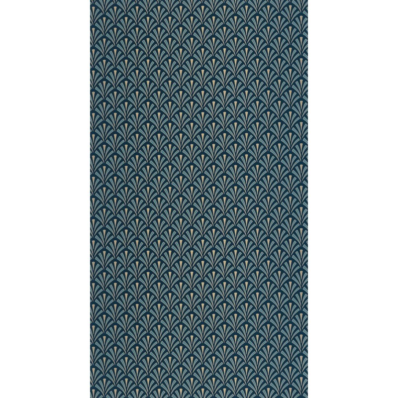 Sötét kékeszöld arany apró mintás art deco tapéta 105306220 (Elegance)