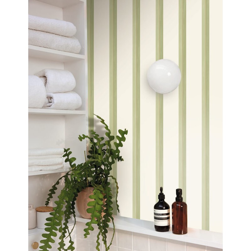 Zöld csíkos tapéta 2105350710 (Green Life 2)