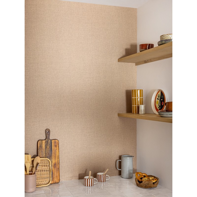 Vászonhatású tapéta barna 104012720 (Jute 2)