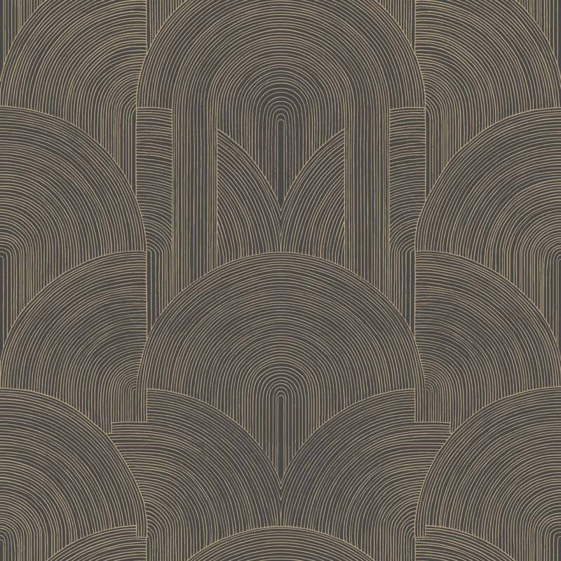 Sötétbarna színhatású tapéta boltív mintával 106569129 (Light)