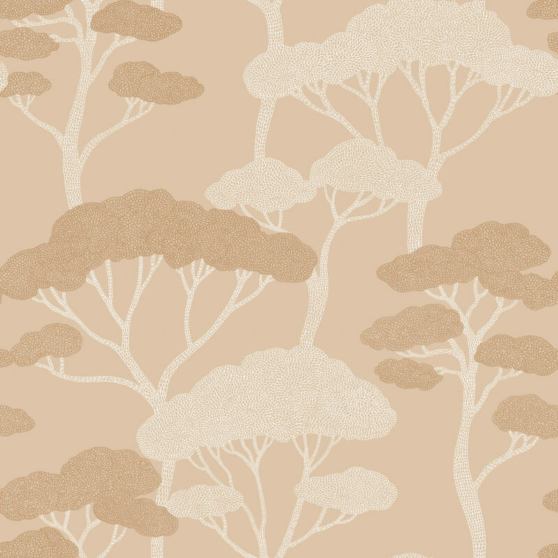 Egzotikus fák bézs világosbarna tapéta 106621017 (Light)