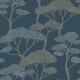 Egzotikus fák kék tapéta 106626010 (Light)