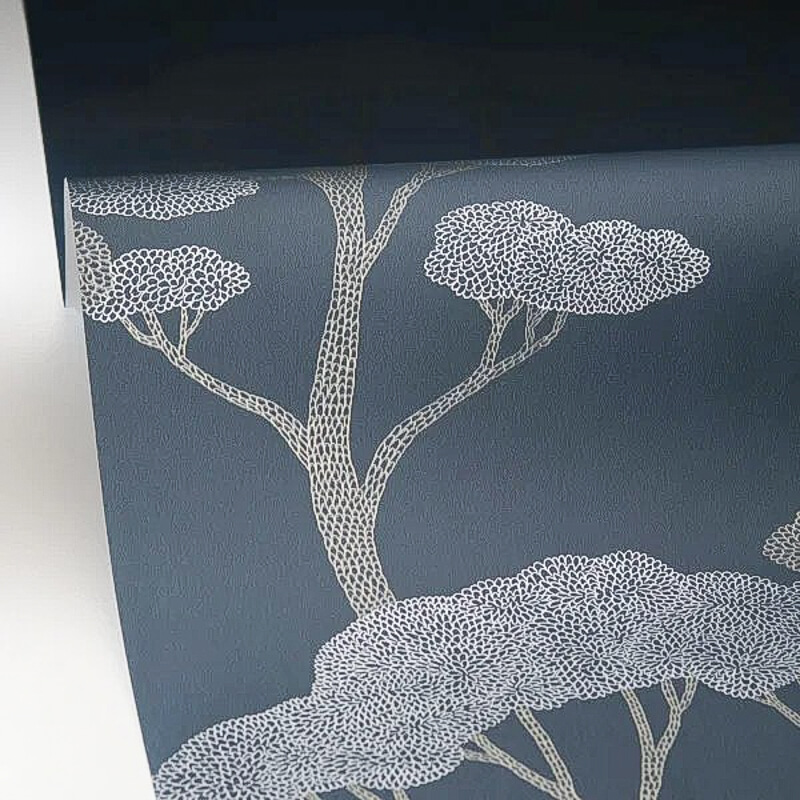 Egzotikus fák kék tapéta 106626010 (Light)