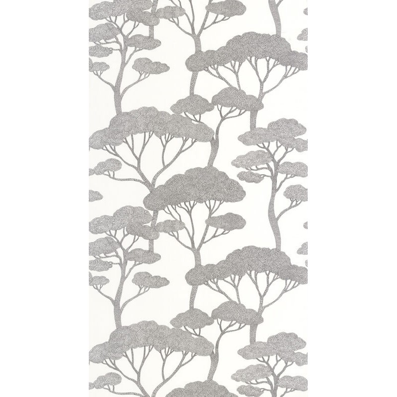 Egzotikus tapéták fehér alapon fekete mintázatú tapéta 106629000 (Light)