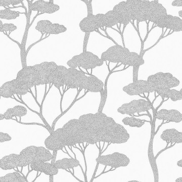 Egzotikus tapéták fehér alapon fekete mintázatú tapéta 106629000 (Light)