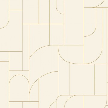 Világos bézs design tapéta geometrikus formákkal 107390199 (Maison)
