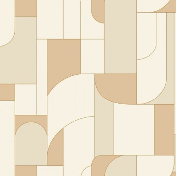 Krém bézs design tapéta geometrikus formákkal 107390387 (Maison)