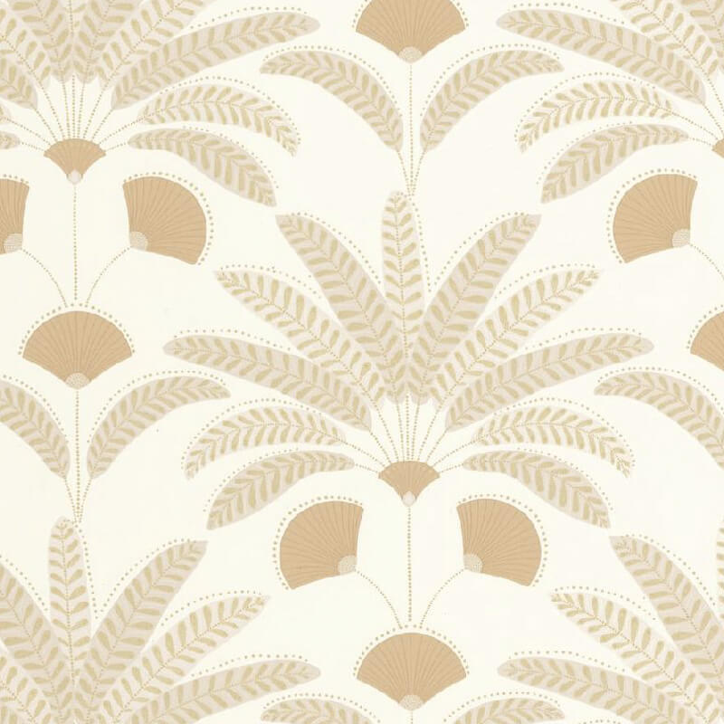 Art Deco design tapéta krém bézs levél mintával 107400103 (Maison)