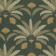 Art Deco design tapéta sötétzöld levél mintával 107400451 (Maison)