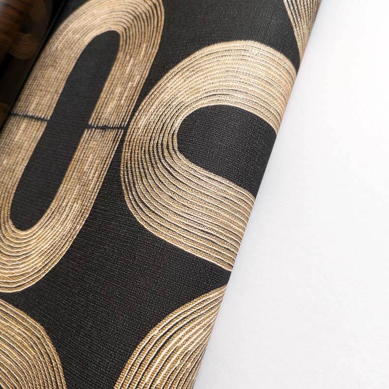 Fekete arany tapéta ovális mintával 104239219 (Moonlight 2)