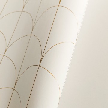 Fehér alapon vékony boltív mintás tapéta 104240253 (Moonlight 2)