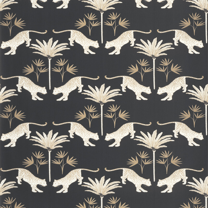 Párduc mintás tapéta fekete fehér arany 104279237 (Moonlight 2)