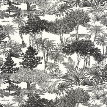 Tapéta trópusi növényekkel fekete fehér 104280974 (Moonlight 2)
