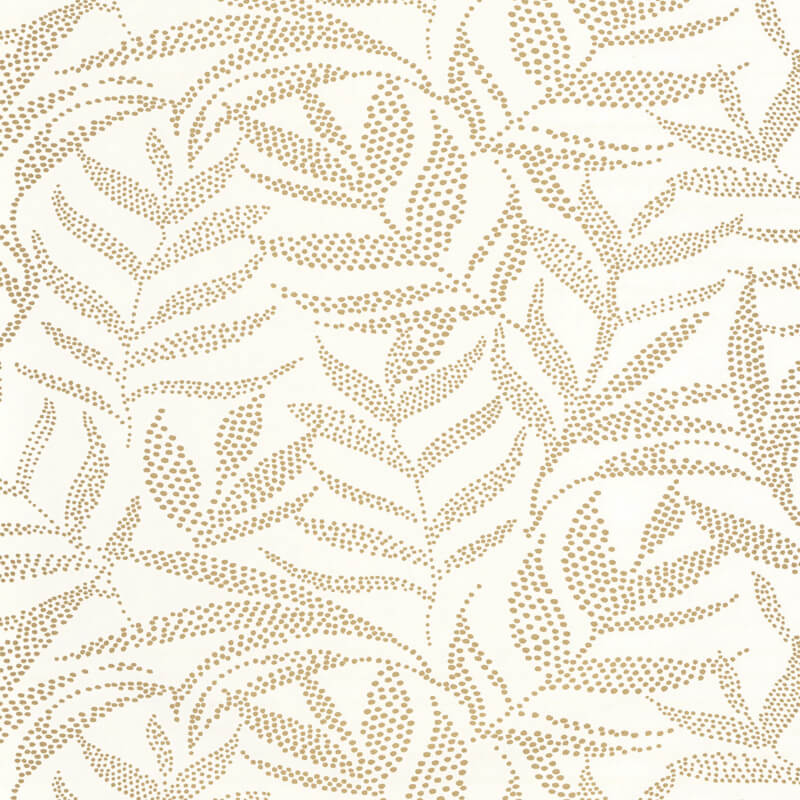 Levél mintás tapéta fehér arany  104300273 (Moonlight 2)