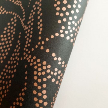 Levél mintás tapéta fekete bronz 104309427 (Moonlight 2)