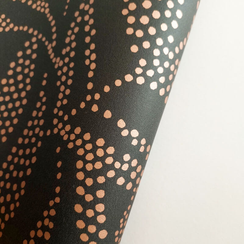 Levél mintás tapéta fekete bronz 104309427 (Moonlight 2)