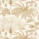 Pálmalevél mintás tapéta fehér alapon arany színben 104330233 (Moonlight 2)