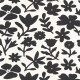 Fehér alapon fekete virágos tapéta 104340914 (Moonlight 2)