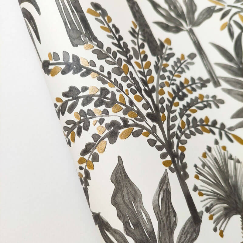 Sötétszürke tapéta trópusi fákkal 104350957 (Moonlight 2)