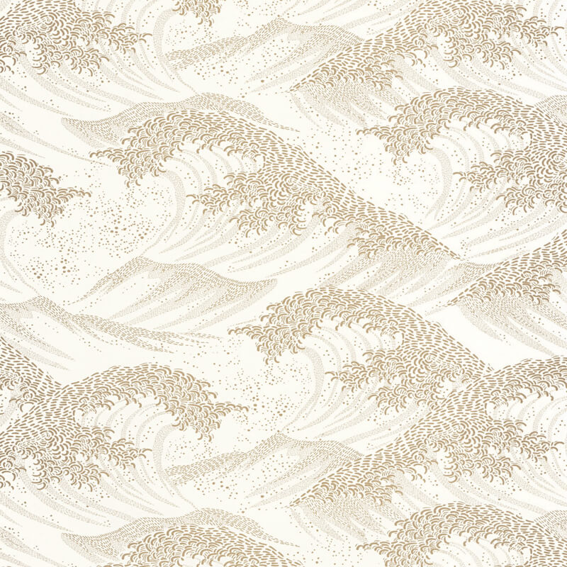 Design tapéta hullám mintával fehér alapon arany 104360262 (Moonlight 2)