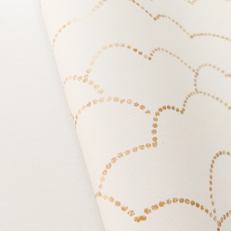 Tapéta fehér alapon arany felhőkkel 104370224 (Moonlight 2)