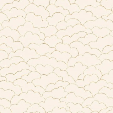 Tapéta fehér alapon arany felhőkkel 104370224 (Moonlight 2)