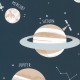 Sötétkék tapéta bolygókkal 101906906 (Planet)