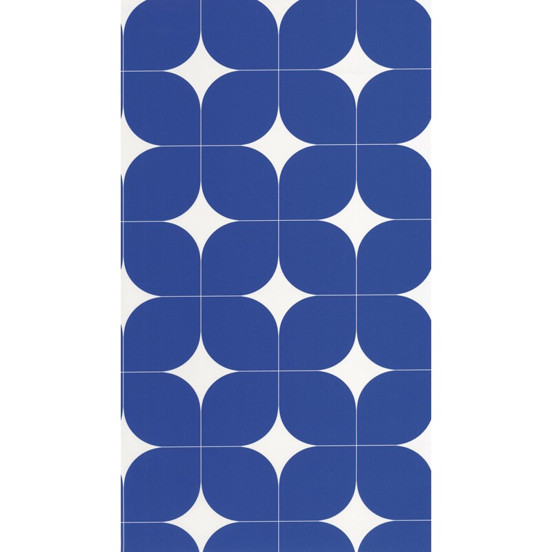 Élénk kék geometriai mintás tapéta 105040630 (Outlines)