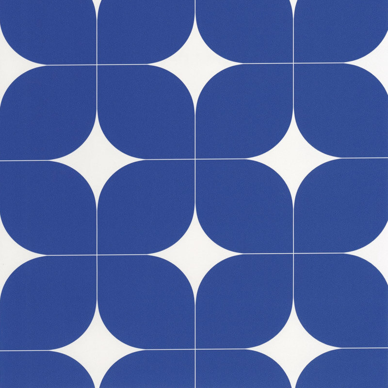 Élénk kék geometriai mintás tapéta 105040630 (Outlines)