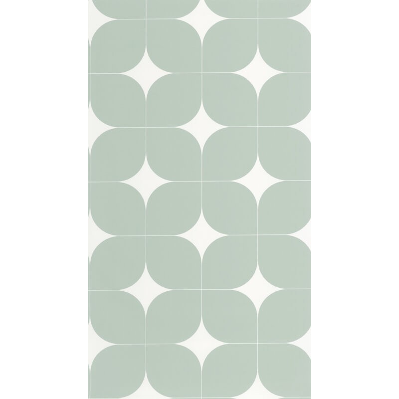 Pasztell zöld geometriai mintás tapéta 105040708 (Outlines)