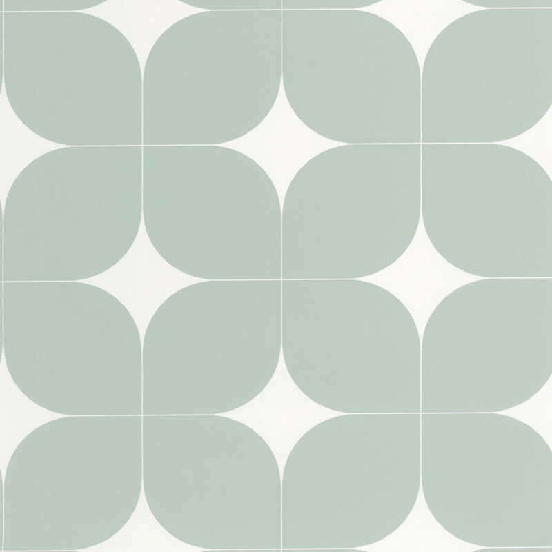 Pasztell zöld geometriai mintás tapéta 105040708 (Outlines)
