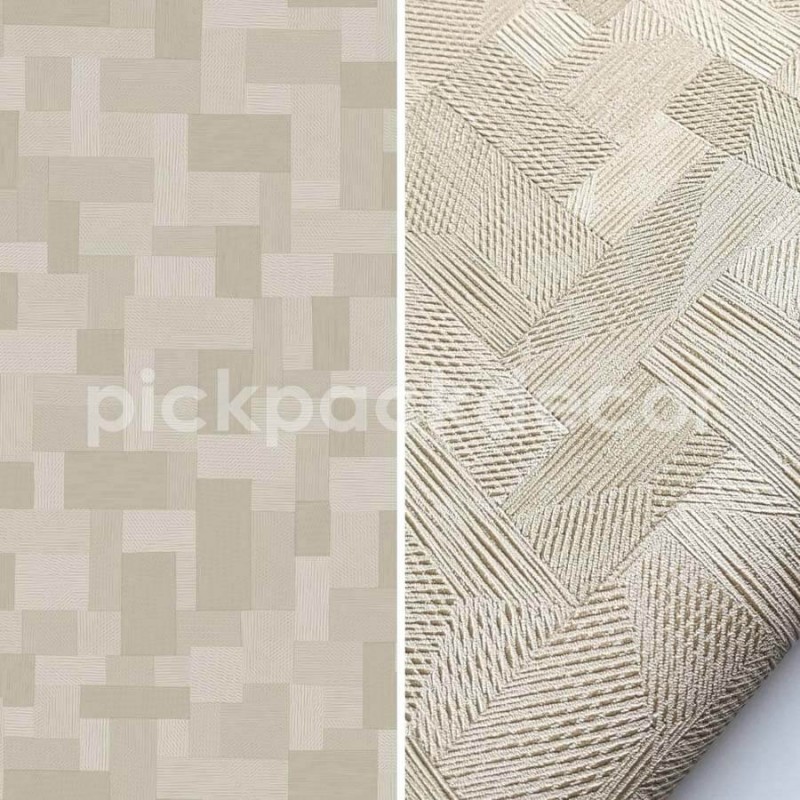 Fahatású tapéta téglalap mintával, fakó világosbarna 86071409 (Woods)